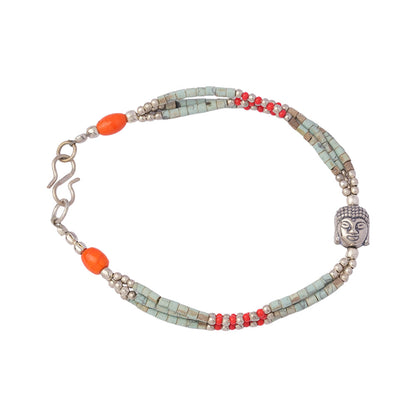 Manjari- Oxidised beaded bracelet