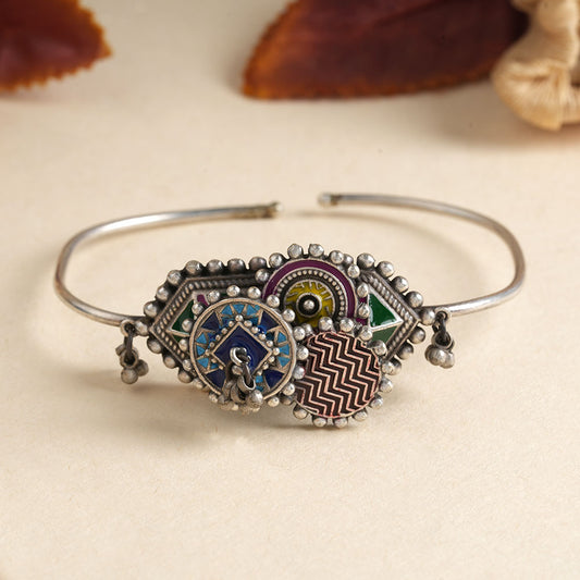 Hemal- Silver oxidised Bracelet