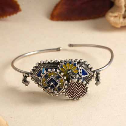 Hemal- Silver oxidised Bracelet