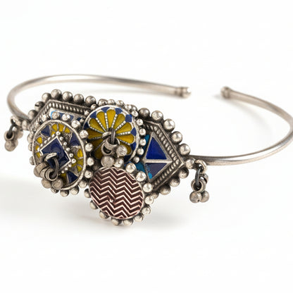 Hemal- Silver oxidised Bracelet