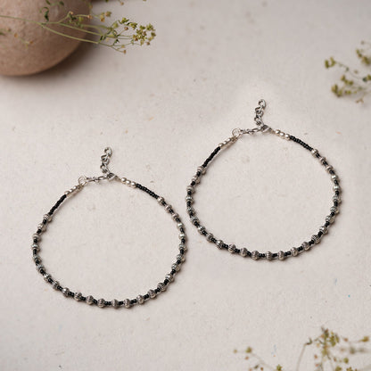 Shyamalika- Oxidised beaded anklet