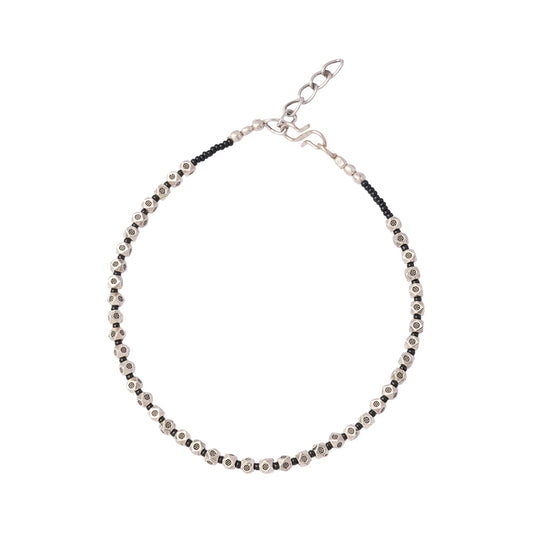 Mehfil- Oxidised beaded anklet