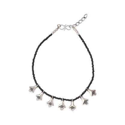 Noor- Oxidised beaded anklet
