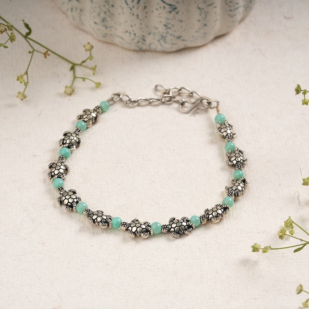 KurmaAmrit- Oxidised beaded bracelet