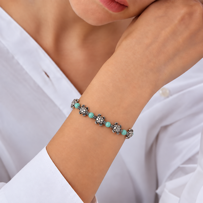 KurmaAmrit- Oxidised beaded bracelet