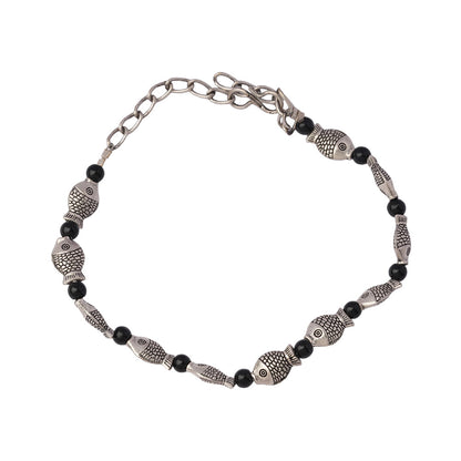 NeelMatsya- Oxidised beaded bracelet