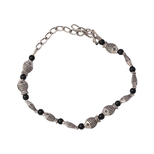 NeelMatsya- Oxidised beaded bracelet