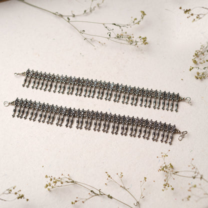Ruprekha Payal- Silver oxidised Anklet