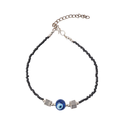 ShubhDrishti- Oxidised beaded anklet