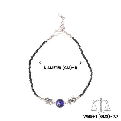 NazarKachhua- Oxidised beaded anklet