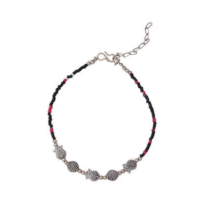 RatriRakshika- Oxidised beaded anklet