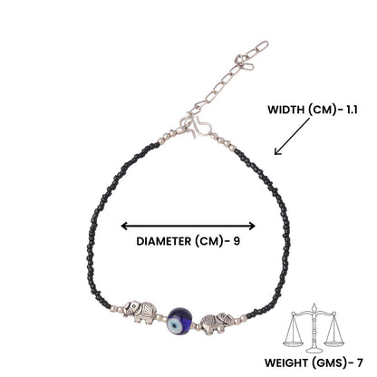 AnantGaj- Oxidised beaded anklet