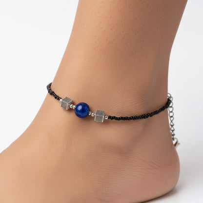 NetraBandh- Oxidised beaded anklet
