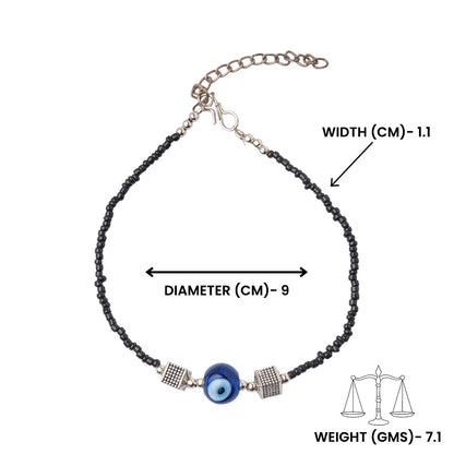 NetraBandh- Oxidised beaded anklet