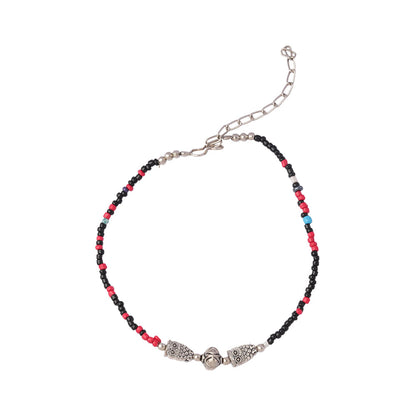 NishiRaksha- Oxidised beaded anklet