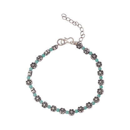 HaritRatna- Oxidised beaded anklet