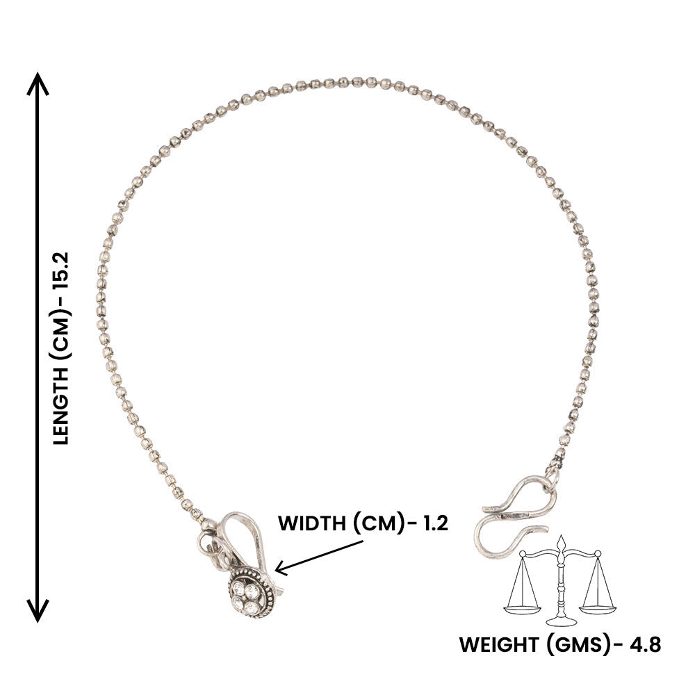Divyashree- Silver Oxidised Nath