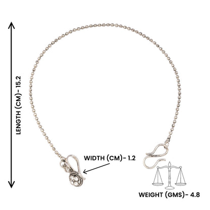 Divyashree- Silver Oxidised Nath