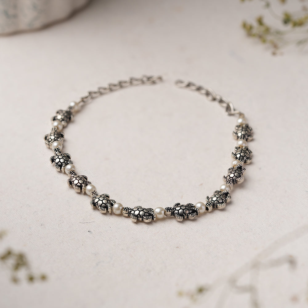 KurmRatna- Oxidised beaded bracelet