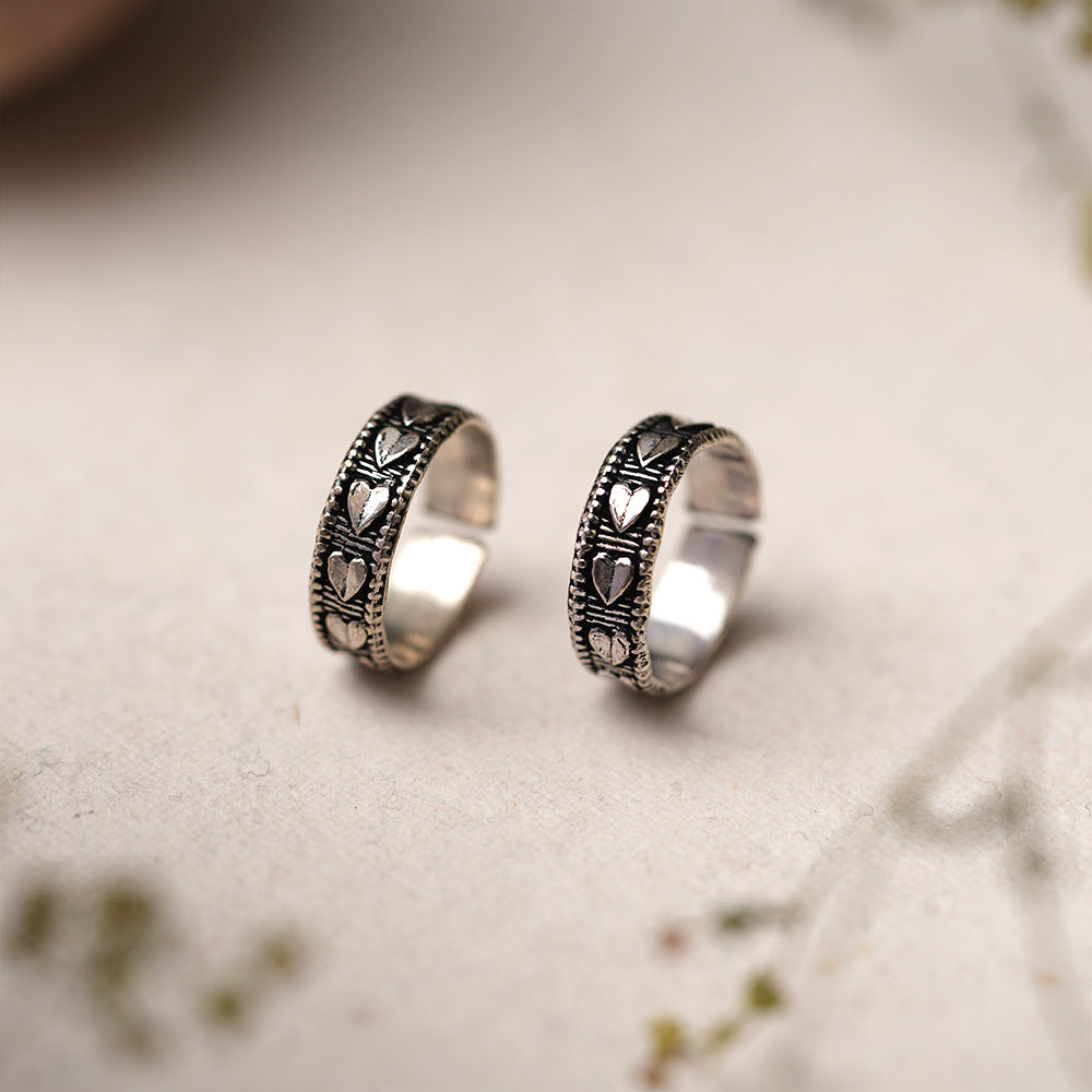 Bhaavika- Oxidised Brass Toe Ring