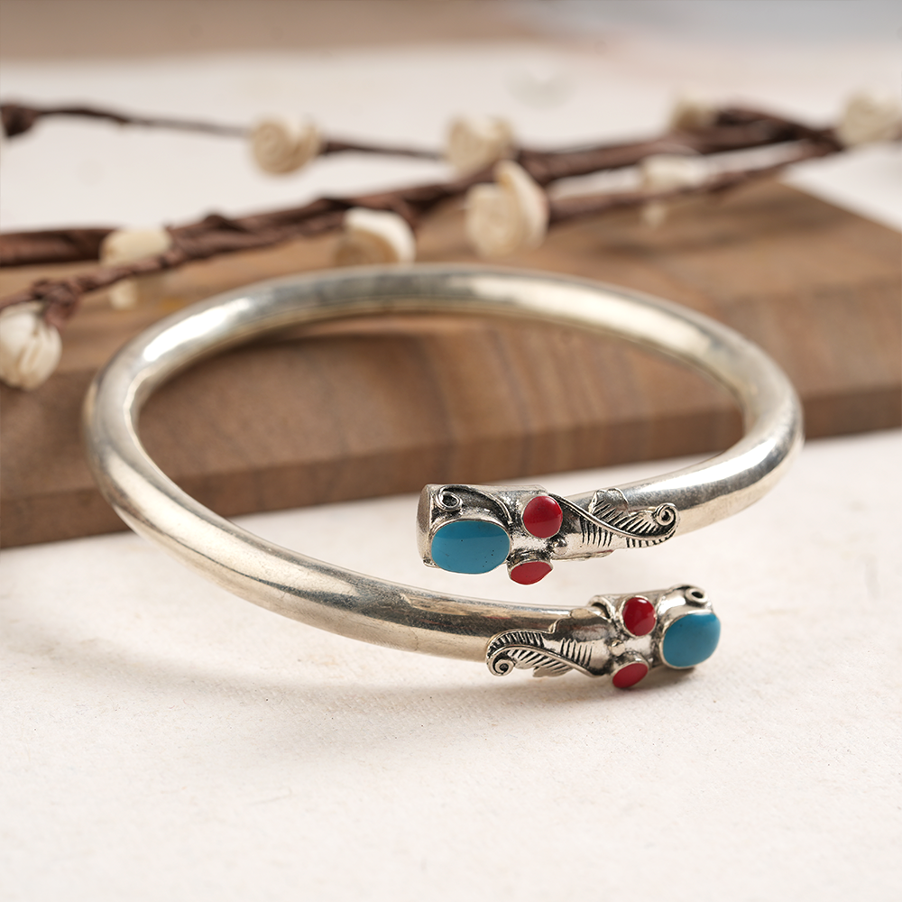 KiratBandh- Silver Brass Bajuband