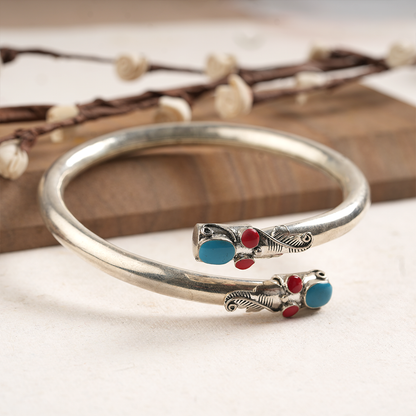 KiratBandh- Silver Brass Bajuband