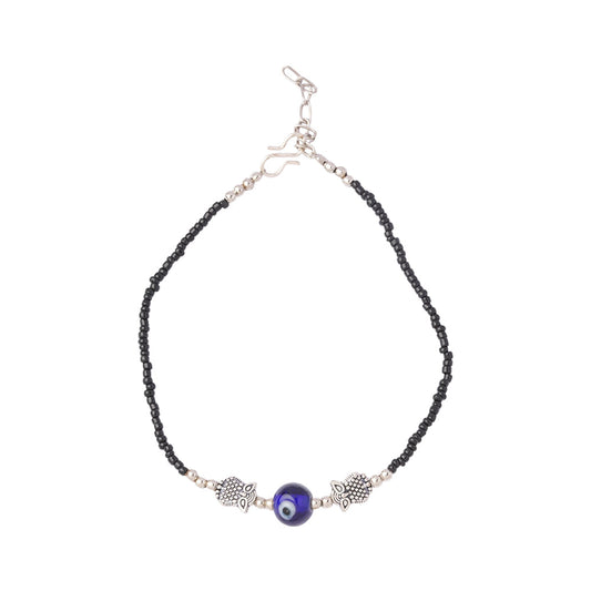 ShyamalUlooka- Oxidised beaded anklet