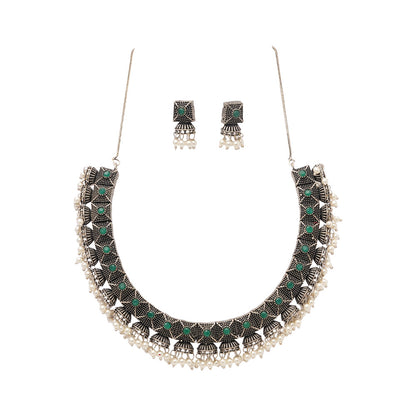 Kanakangi- Oxidised Necklace Set
