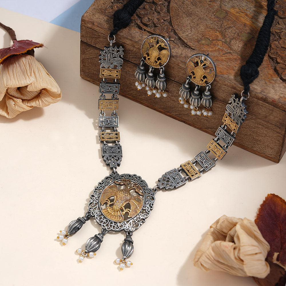 Shakuntala – Dual Toned Neckpiece Set