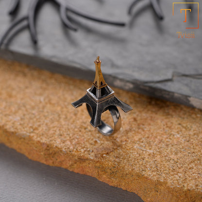 Premika- Silver oxidised ring