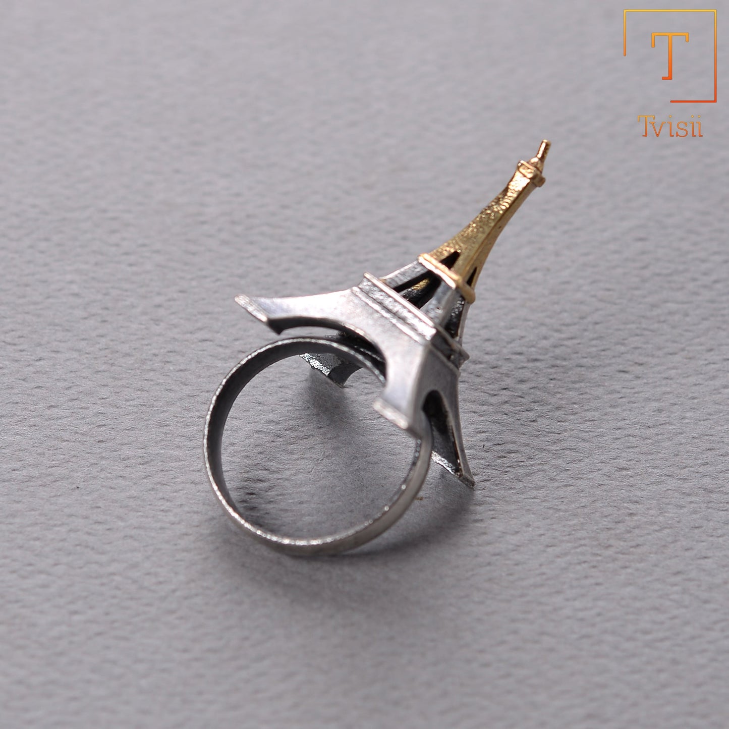 Premika- Silver oxidised ring