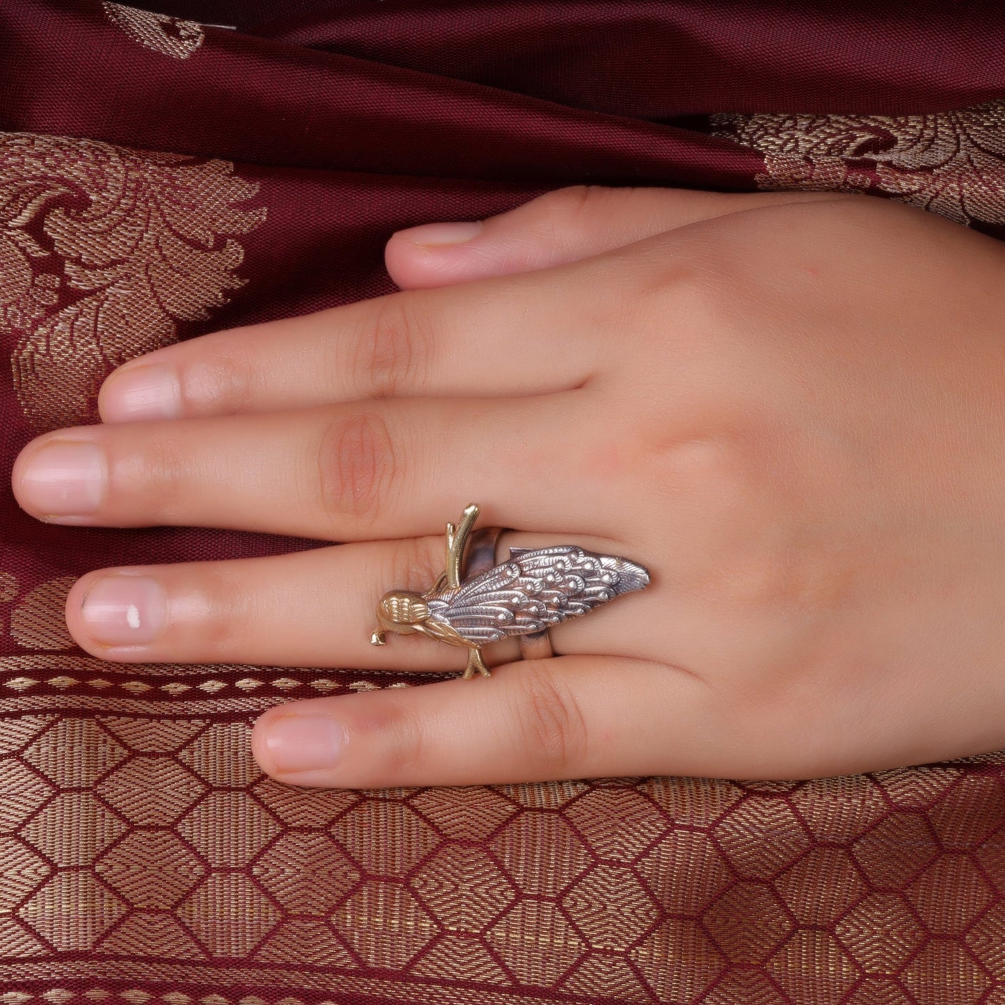 Moratara- Silver oxidised ring