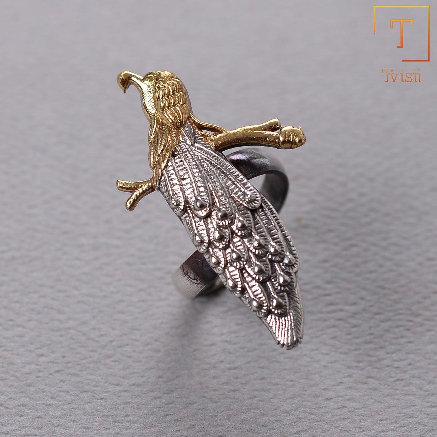 Moratara- Silver oxidised ring