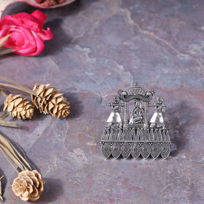 Ranjhana- Silver oxidised ring
