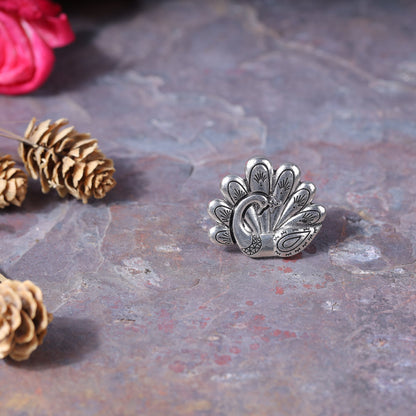 Morangana- Silver oxidised ring