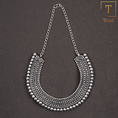 Prabhati- Oxidized Necklace