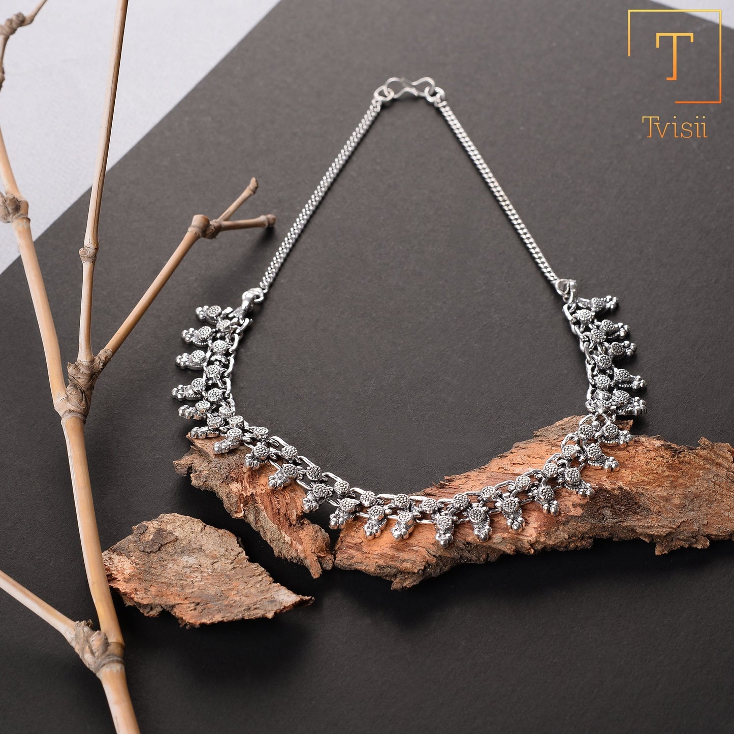 Vishakha- Oxidised Necklace
