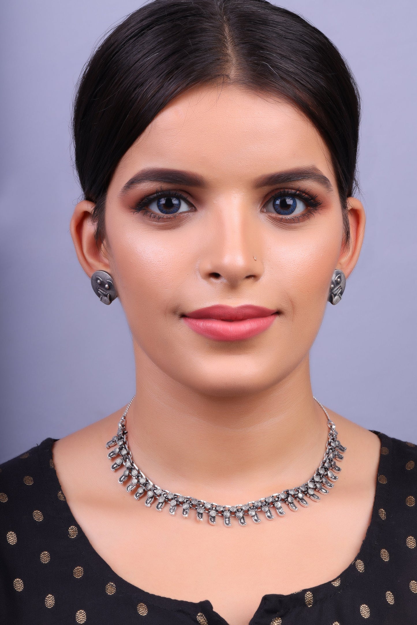 Ratnamala- Oxidised Necklace