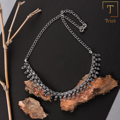 Ratnamala- Oxidised Necklace