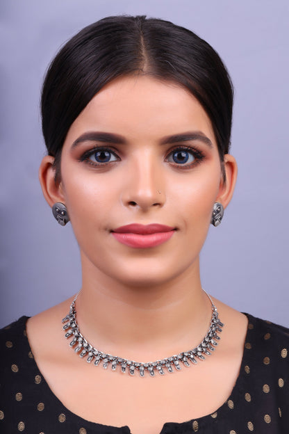 Mangalhar- Oxidised Necklace