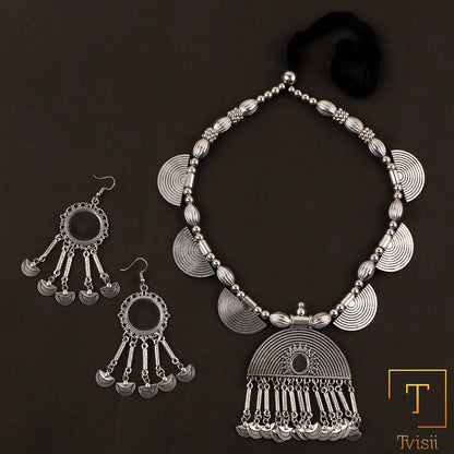 Ratnavali — Oxidised Necklace Set
