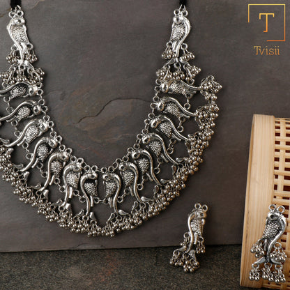 Tanirika- Oxidised Necklace Set