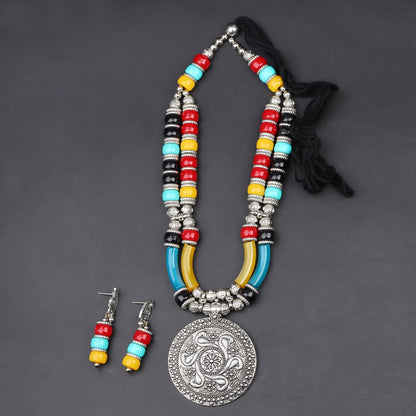 Sharvangi- Oxidised Necklace Set