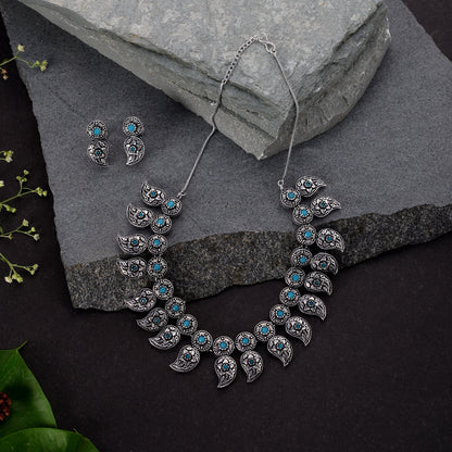 Rajlaxmi- Brass Necklace Set