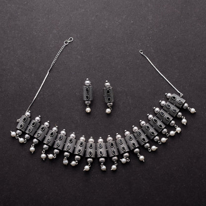 Surangana- Oxidised Necklace Set