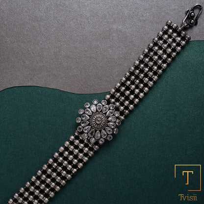 Vistaar- Oxidised beaded bracelet