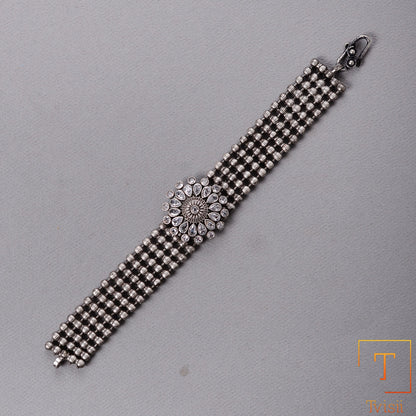 Vistaar- Oxidised beaded bracelet