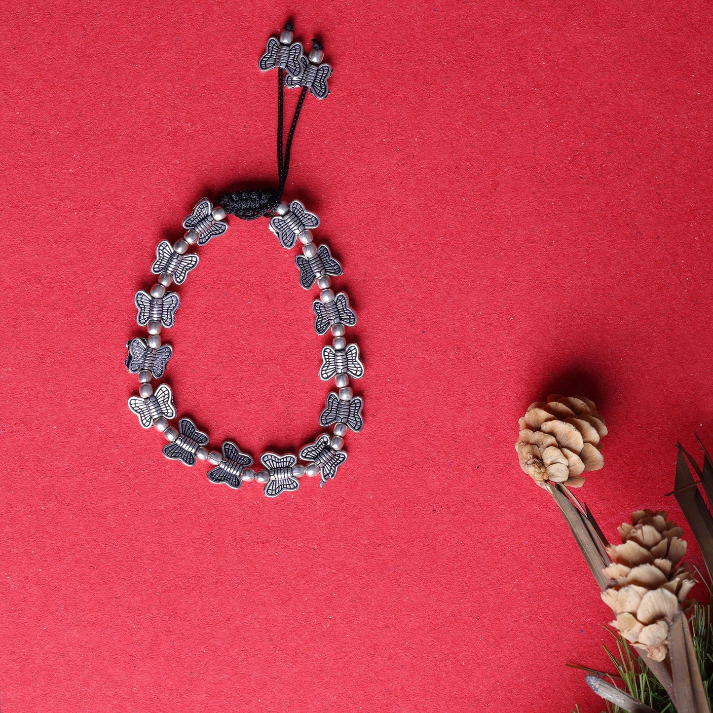 RajTitli- Oxidised beaded bracelet