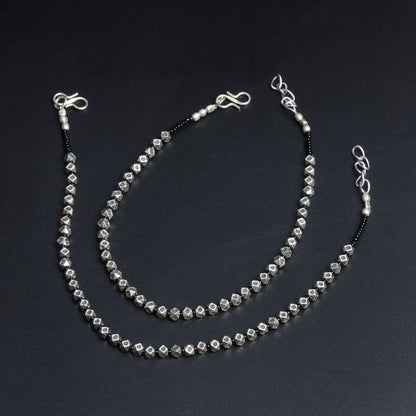Mehfil- Oxidised beaded anklet