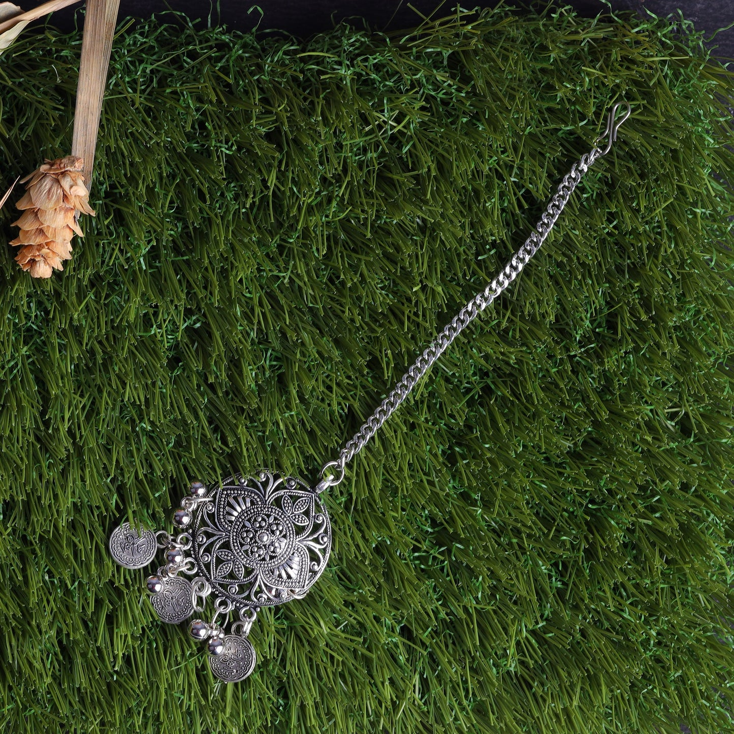 Phooltikka- Silver brass magtikka